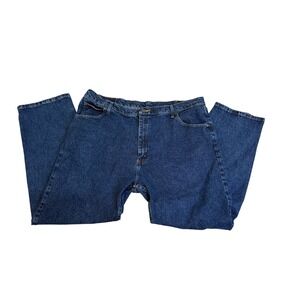 Wrangler Mens Denim Jeans Blue 42x30 Regular Fit Classic Casual Comfort